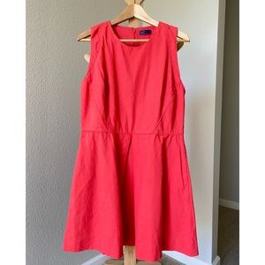 GAP Women's Linen Sleeveless Dress Rose Bush